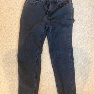 Urban Outfitter's black high rise mom jeans